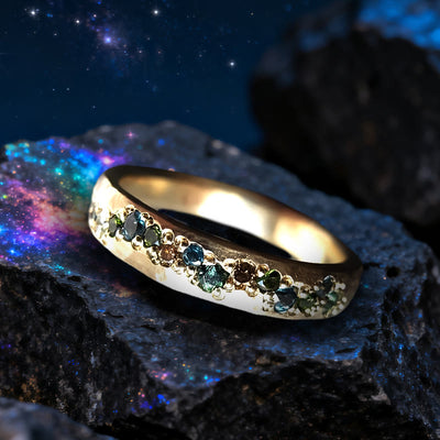 Olivenorma Stardust Serenade Zirconia Rainbow Ring - image 4