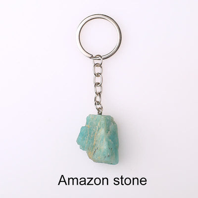 Olivenorma Unique Raw Crystal Raw Gemstone Keychain - Amazon Stone-2 - image 31