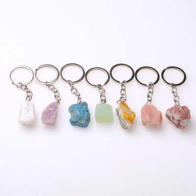 Olivenorma Unique Raw Crystal Raw Gemstone Keychain - image 76
