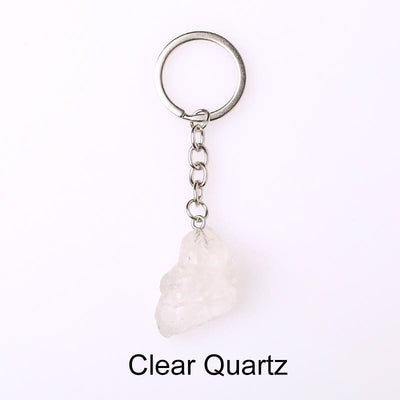 Olivenorma Unique Raw Crystal Raw Gemstone Keychain - image 1