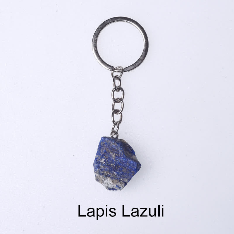 Olivenorma Unique Raw Crystal Raw Gemstone Keychain - Lapis Lazuli - image 18