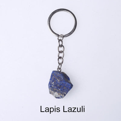 Olivenorma Unique Raw Crystal Raw Gemstone Keychain - Lapis Lazuli - image 18