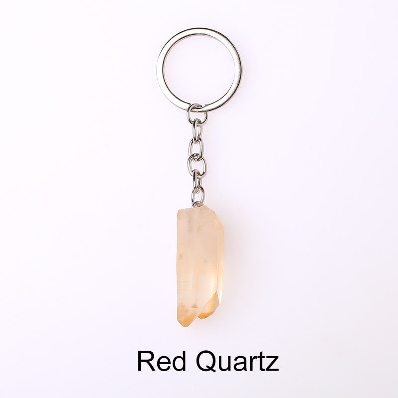 Olivenorma Unique Raw Crystal Raw Gemstone Keychain - Red Quartz - image 38
