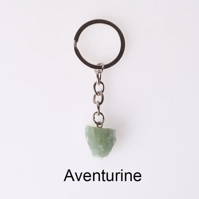 Olivenorma Unique Raw Crystal Raw Gemstone Keychain - Aventurine - image 16