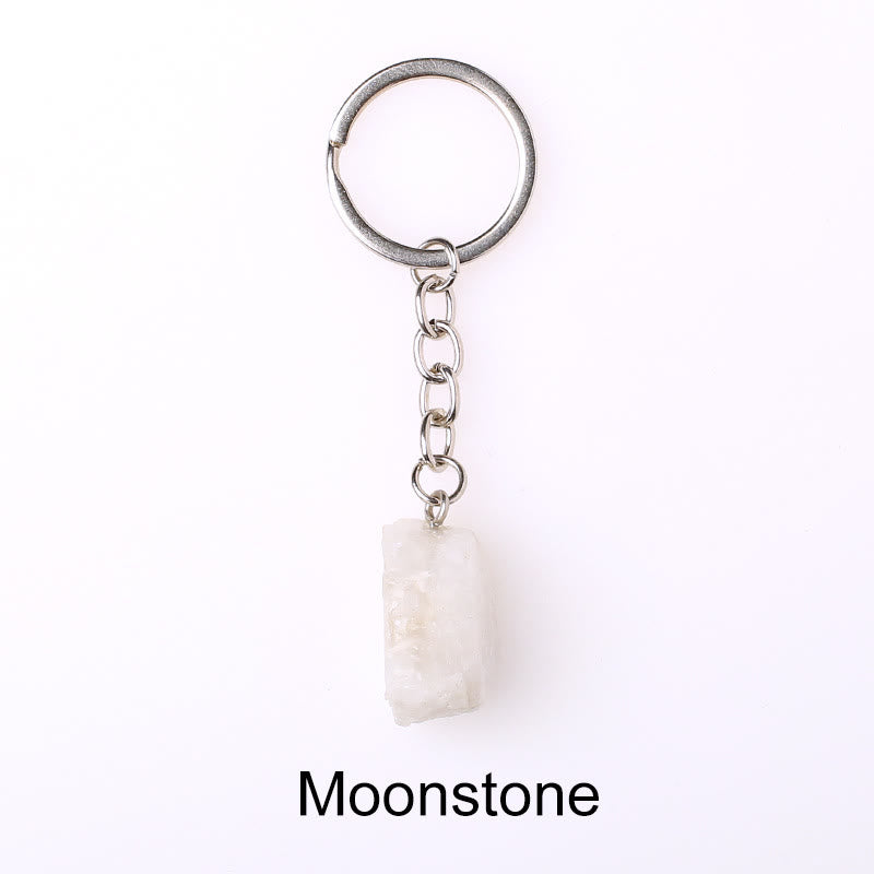 Olivenorma Unique Raw Crystal Raw Gemstone Keychain - Moonstone - image 40