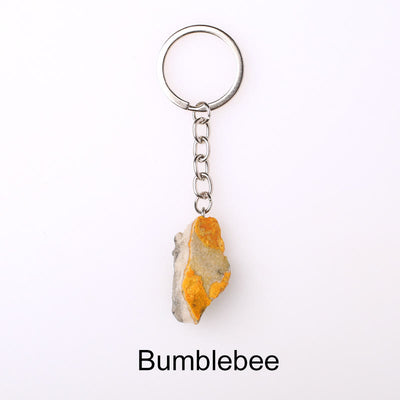 Olivenorma Unique Raw Crystal Raw Gemstone Keychain - Bumblebee - image 68