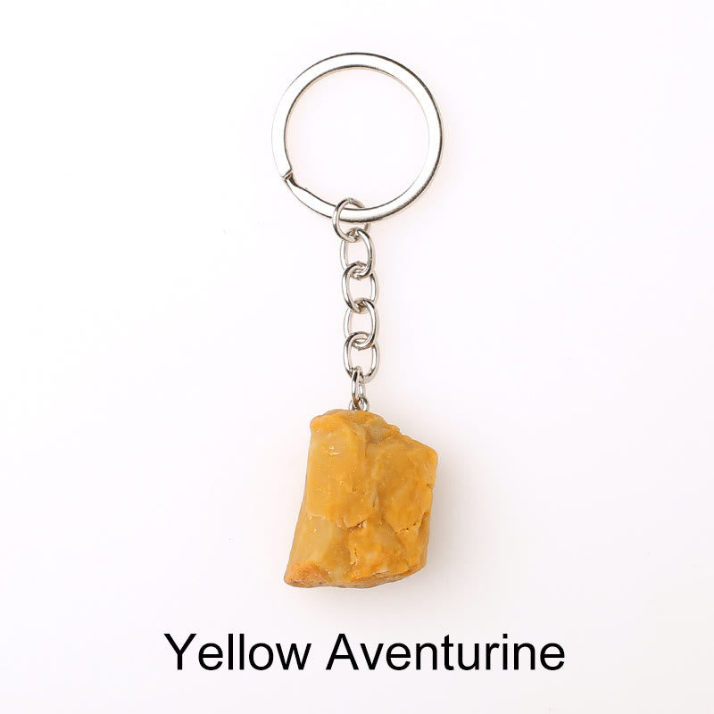 Olivenorma Unique Raw Crystal Raw Gemstone Keychain - Yellow Aventurine - image 53