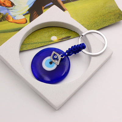 Olivenorma Blue Evil Eye Keychain with Diverse Decorative Charms - Diamonds Eyes - image 10
