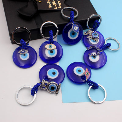 Olivenorma Blue Evil Eye Keychain with Diverse Decorative Charms - image 13