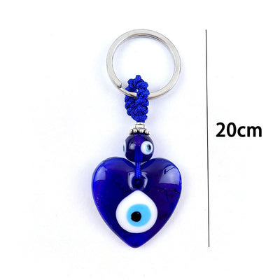 Olivenorma Protective Two-Colored Evil Eye Keychain - Assorted Shapes - image 15