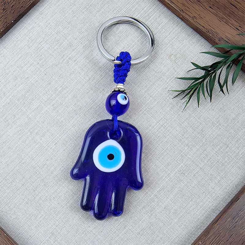 Olivenorma Protective Two-Colored Evil Eye Keychain - Assorted Shapes - image 2