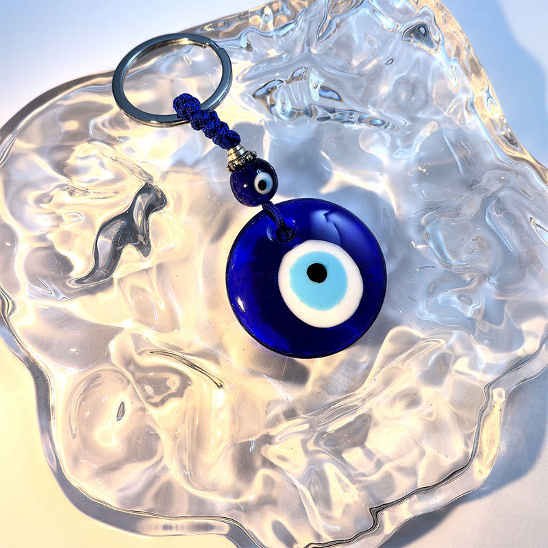 Olivenorma Protective Two-Colored Evil Eye Keychain - Assorted Shapes - image 7