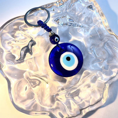 Olivenorma Protective Two-Colored Evil Eye Keychain - Assorted Shapes - image 7
