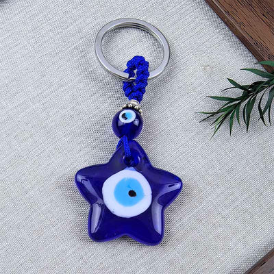 Olivenorma Protective Two-Colored Evil Eye Keychain - Assorted Shapes - image 17