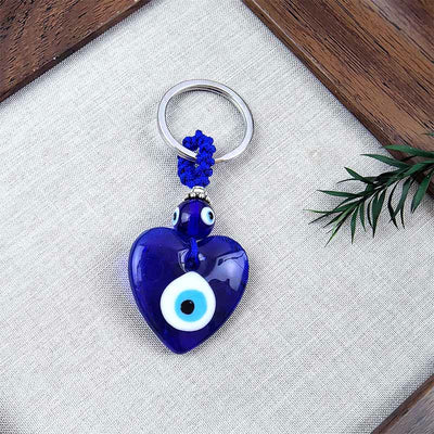 Olivenorma Protective Two-Colored Evil Eye Keychain - Assorted Shapes - Love - image 14
