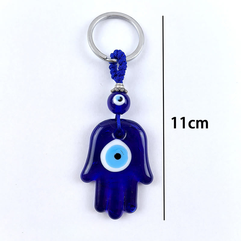 Olivenorma Protective Two-Colored Evil Eye Keychain - Assorted Shapes - image 3