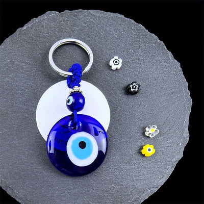 Olivenorma Protective Two-Colored Evil Eye Keychain - Assorted Shapes - image 8