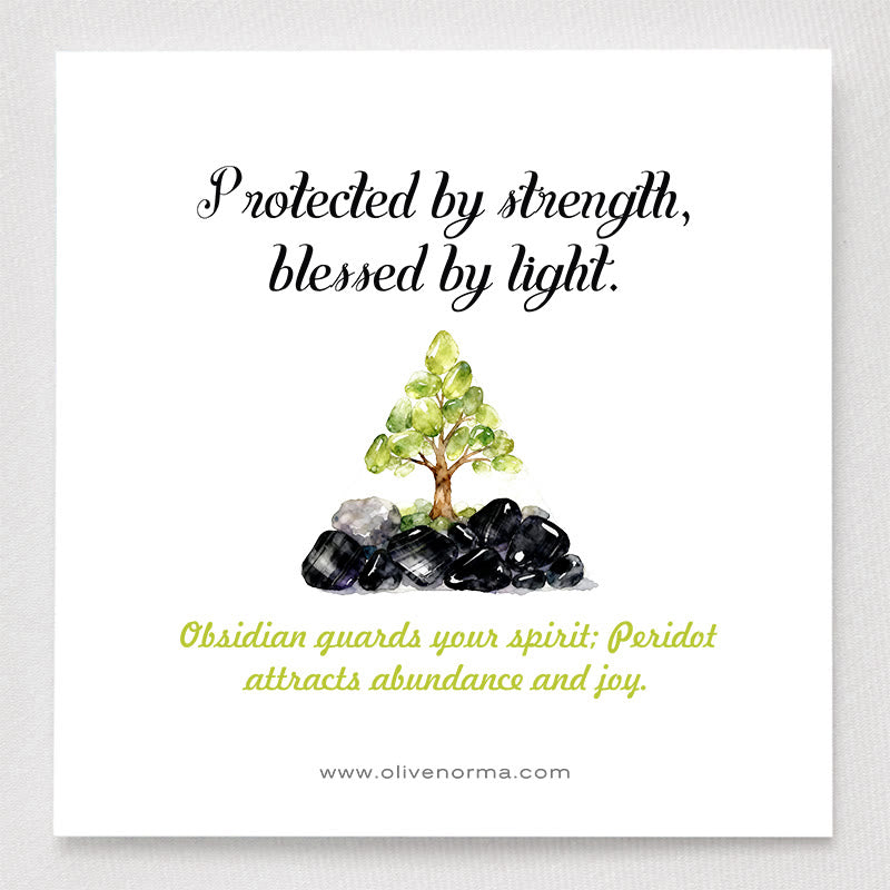 Olivenorma Guardian’s Prosperity Obsidian & Peridot Orgone Pyramid - image 1