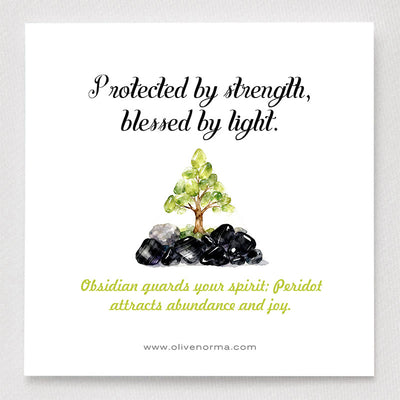 Olivenorma Guardian’s Prosperity Obsidian & Peridot Orgone Pyramid - image 1