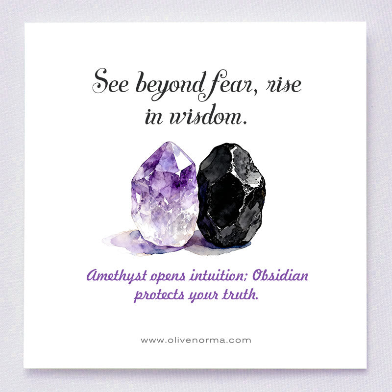 Olivenorma Divine Vision Amethyst & Obsidian Eye of Horus Orgone Pyramid - image 1