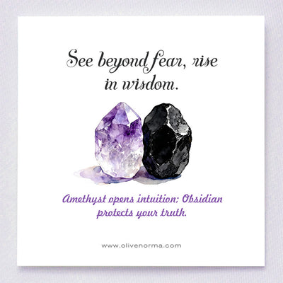 Olivenorma Divine Vision Amethyst & Obsidian Eye of Horus Orgone Pyramid - image 1