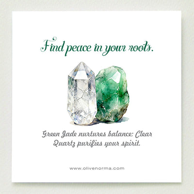 Olivenorma Heart of Nature Green Jade & Clear Quartz Orgone Pyramid - image 1