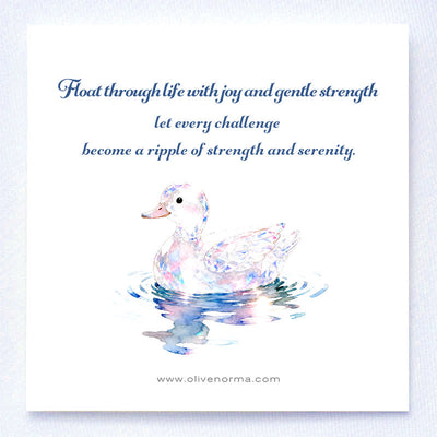 Olivenorma Natural Crystal Duck Gemstone Decoration - image 1