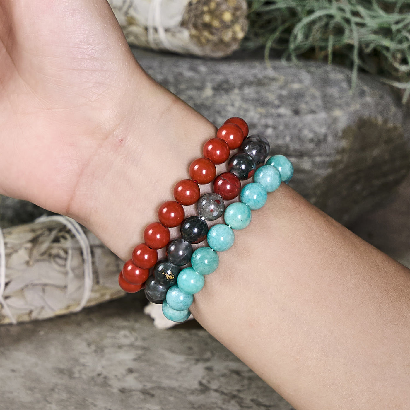 Olivenorma Taurus - Apr 20 - May 20 - Zodiac Astrology Crystal Bracelet Set - image 1