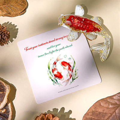 Olivenorma Ocean Harmony Crystal Fish Figurine Gemstone Decoration - image 0