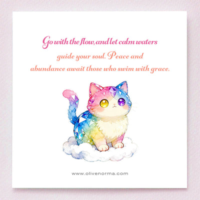 Olivenorma Lucky Charm Crystal Kitten Figurine Gemstone Decoration - image 1