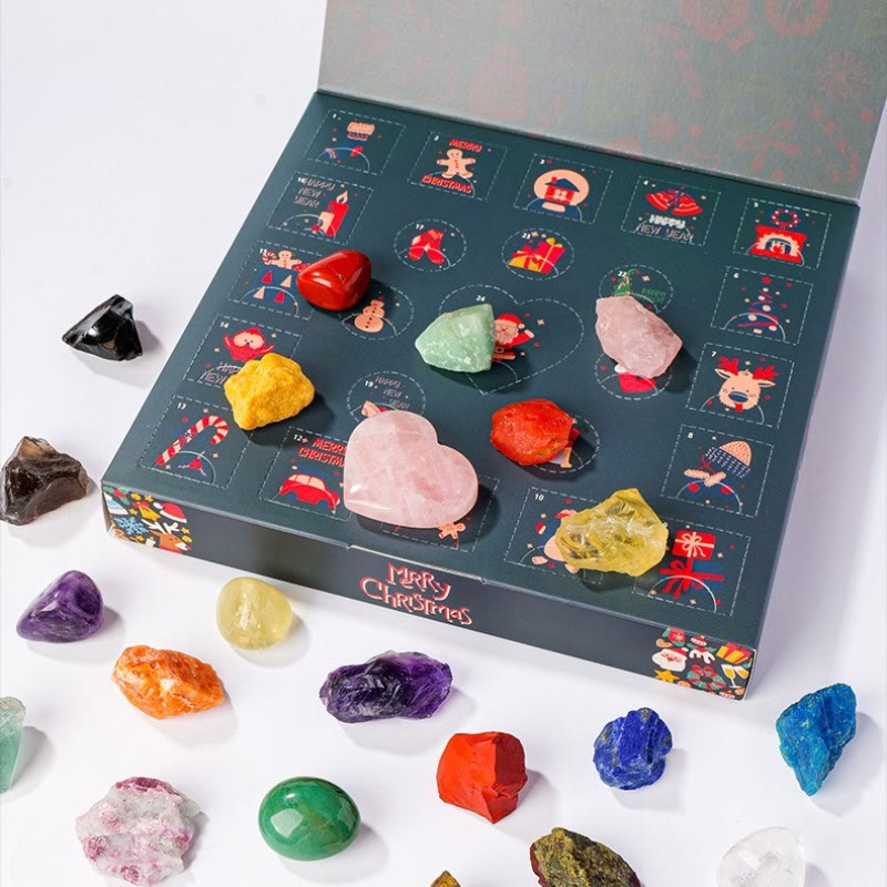 Olivenorma Green Resin Mystery Box 2025 Crystal Advent Calendar - image 6