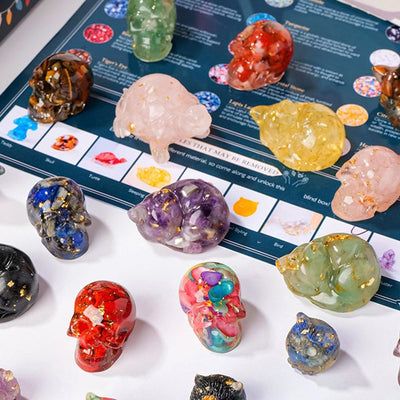 Olivenorma Green Resin Mystery Box 2025 Crystal Advent Calendar - image 5