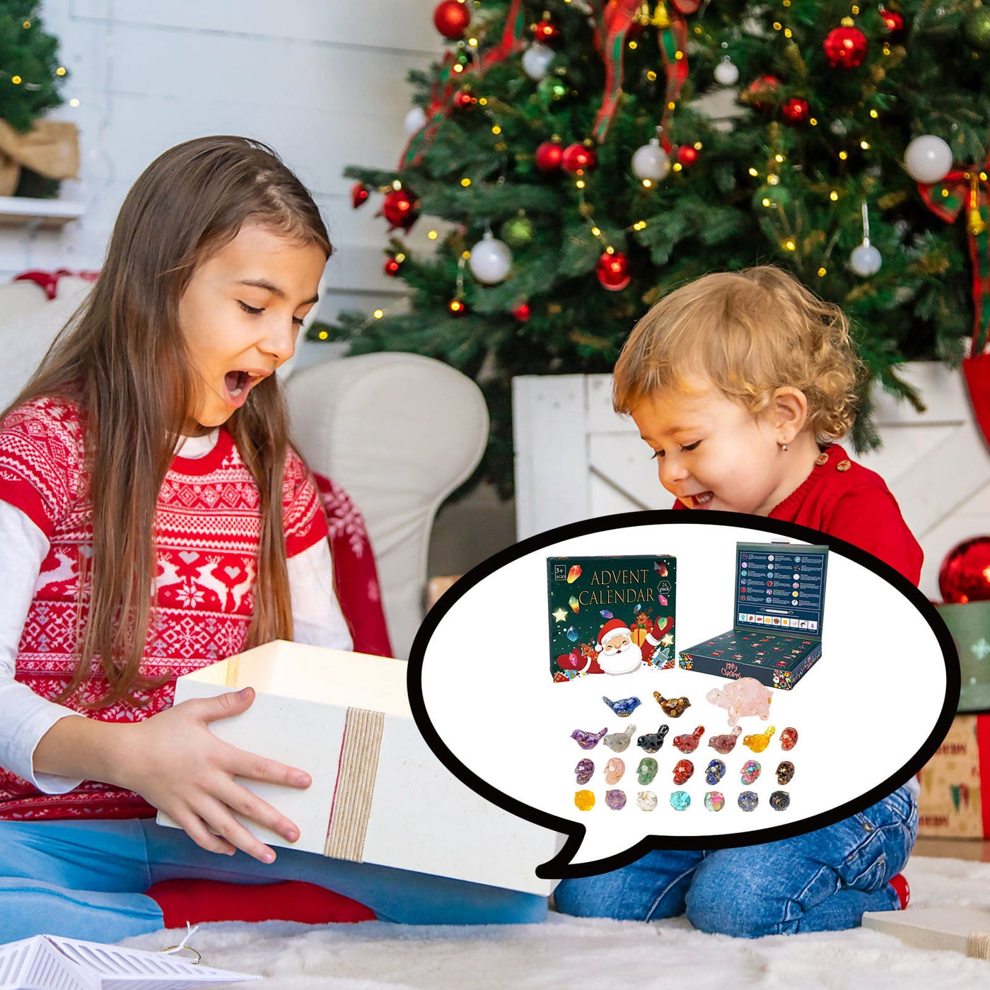 Olivenorma Green Resin Mystery Box 2025 Crystal Advent Calendar - image 3