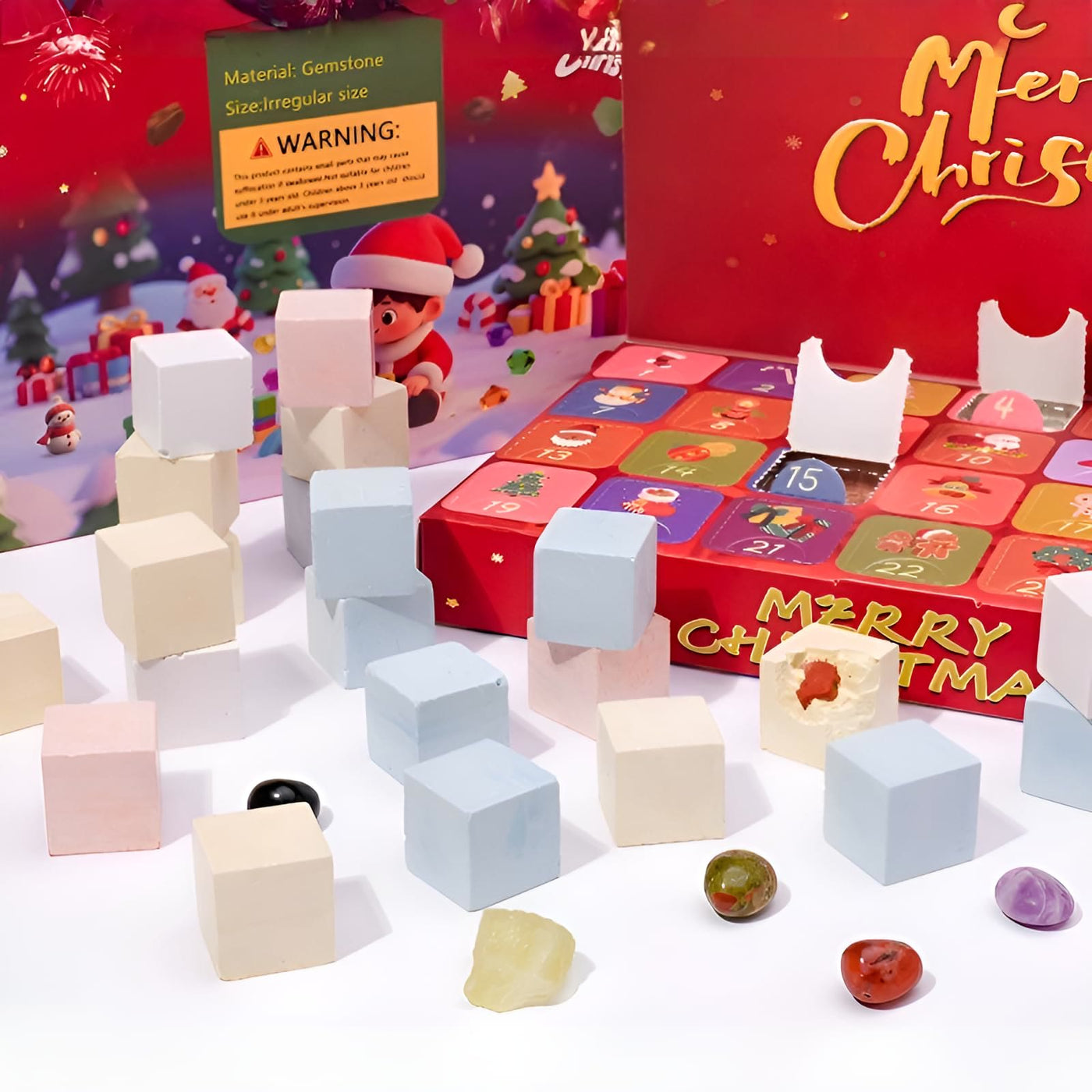 Olivenorma  24 Days of Natural Raw Gemstone Surprises 2025 Crystal Advent Calendar - image 8