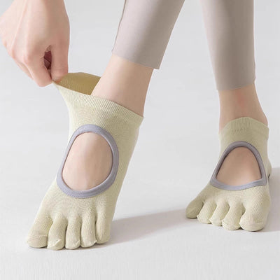 Olivenorma Five Toe Non-Slip Open-Top Yoga Socks - image 5