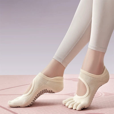 Olivenorma Five Toe Non-Slip Open-Top Yoga Socks - image 16