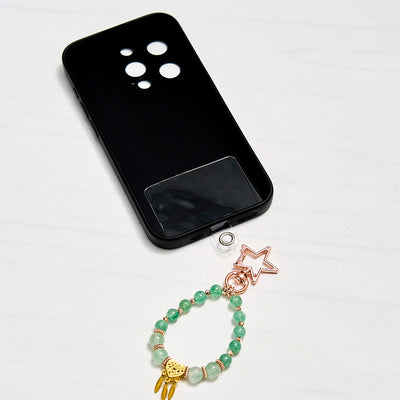 Olivenorma Green Rutilated Quartz Keychain Crystal Phone Strap - image 2