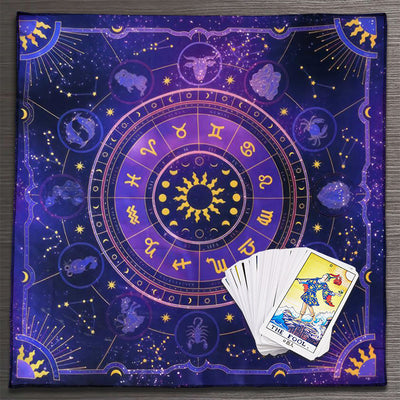 Olivenorma Constellations Zodiac Signs Divination Tarot Tablecloth