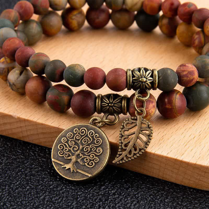 Olivenorma Picture Jasper Calm And Peace Bracelet