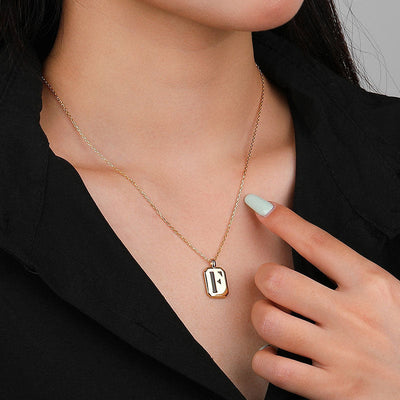 Olivenorma Customizable Gold Initial Necklace