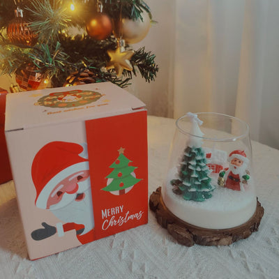 Olivenorma Christmas Santa Decor Candle