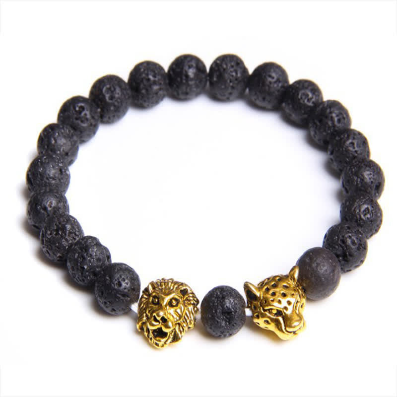 Olivenorma Tiger Eye Lion Panther Beads Bracelet