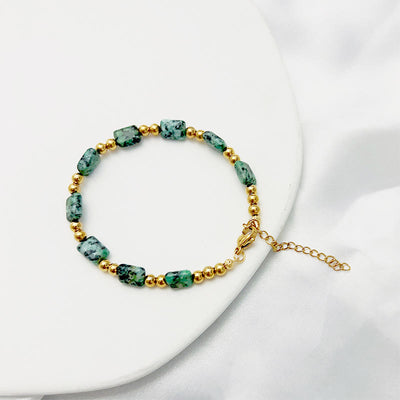 Olivenorma Bohemian Ethnic Stone Column Beaded Bracelet