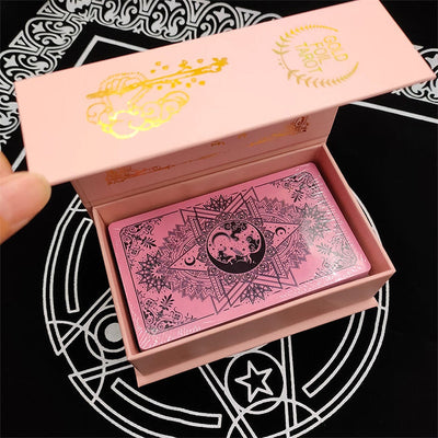 Olivenorma 78ps Pink Waterproof PVC Plastic Tarot Cards