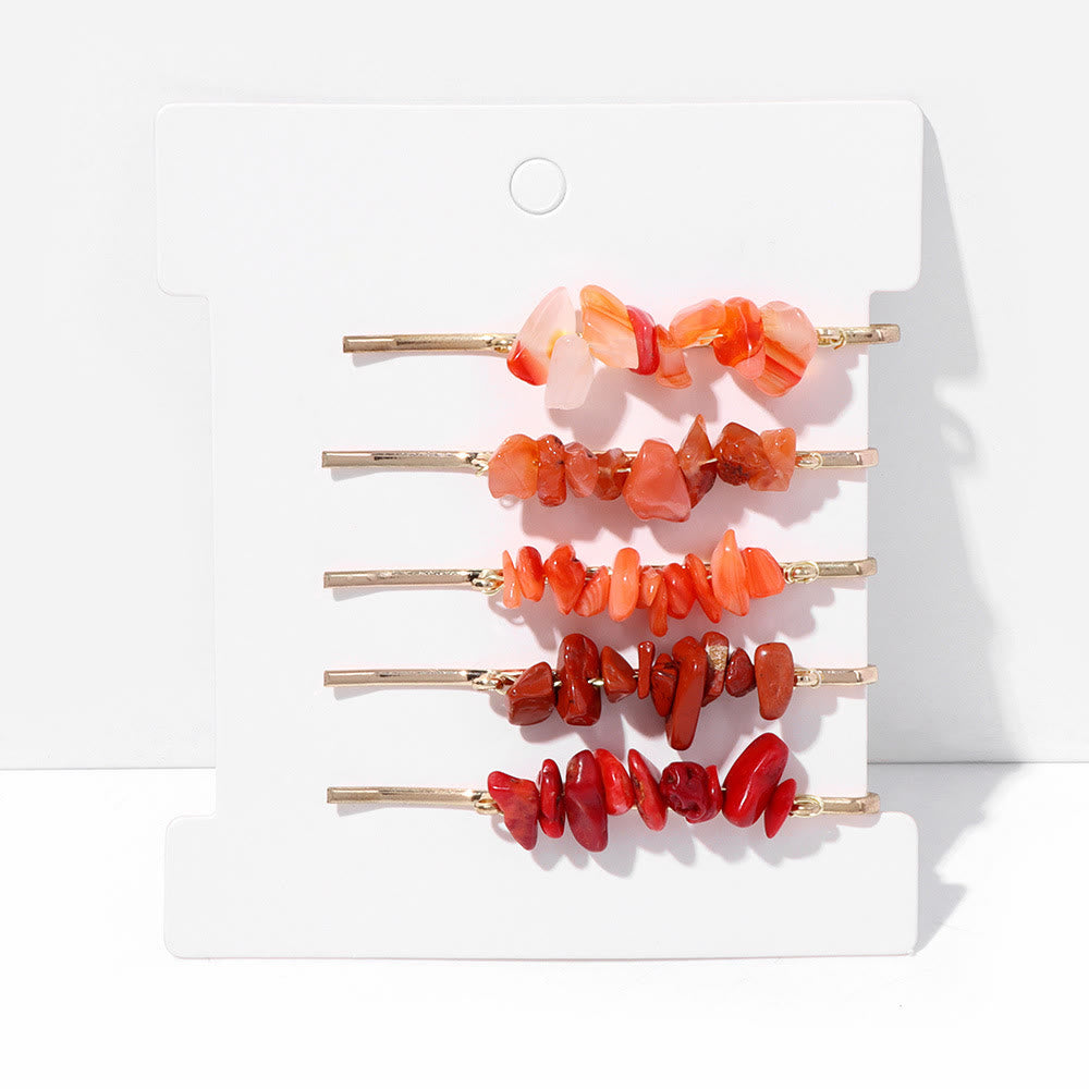 Olivenorma 5Pcs Healing Crystal Hairpin - image 4