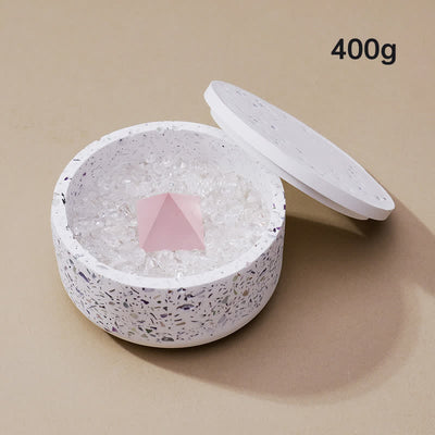 Olivenorma Natural Crystal Gravel Gypsum Demagnetizing Bowl