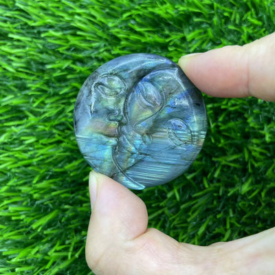 Olivenorma Natural Labradorite Carving Fly Dragon Home Decoration