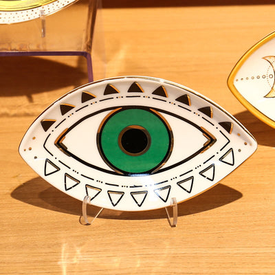 Olivenorma Evil Eye Ceramic Jewelry Dish Tray Holder