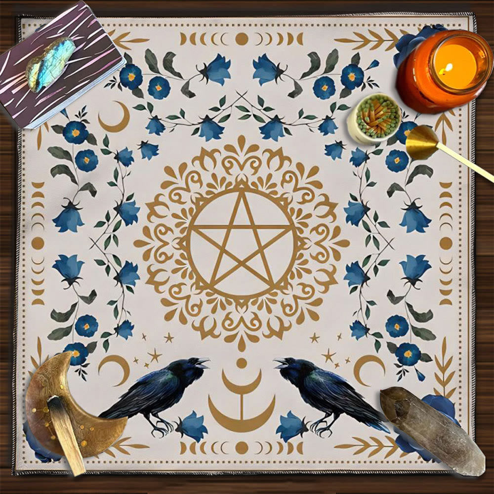 Olivenorma Mandala Moon Phase Divination Tarot Tablecloth