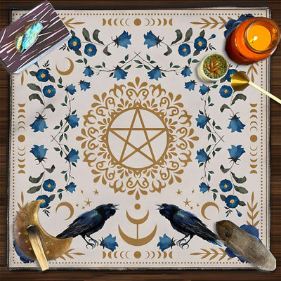 Olivenorma Mandala Moon Phase Divination Tarot Tablecloth